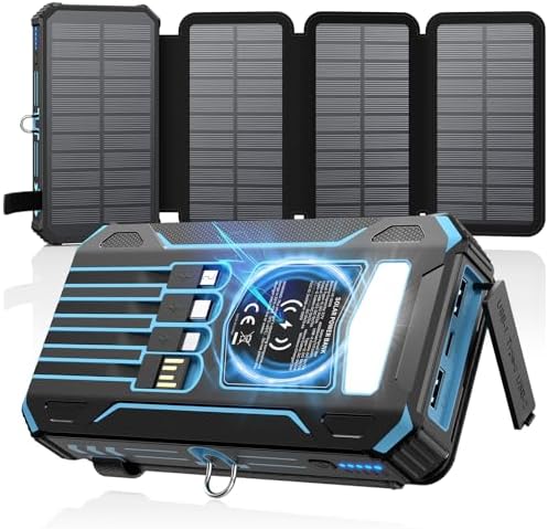 SOARAISE Solar Charger Power Bank - 48000mAh Wireless Portable Ch...
