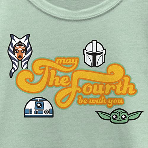 STAR WARS Girl's The Mandalorian May The Fourth Be with You Character Icons T-Shirt2