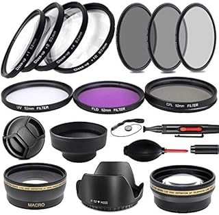 52MM Ultimate Nikon Lens Filter Accessory Bundle (UV, CPL, FLD, ND2, ND4, ND8 and 2x2 Telephoto Lens + Macro Lens) for Nikon D3300 D3200 D3100 D3000 D5300 D5200 D5100 D5000 D7100 D7000 DSLR Camera