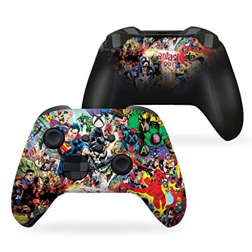 DreamController Comiccs Custom X-box Controller Wireless compatible with X-box One/Series X/S Proudly Customized in USA with Permanent HYDRO-DIP Printing (NOT JUST A SKIN)