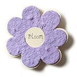 Bloomin Mini Lavender Flower-Shaped Seed Paper Enclosure Cards 9 Card Set - Perfect for Valentine's