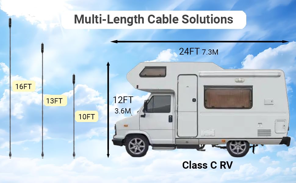 13FT Starlink Mini 12V Power Cable, Waterproof Starlink Mini Cigarette Lighter Adapter, Heavy Duty Car Charger - Image 6