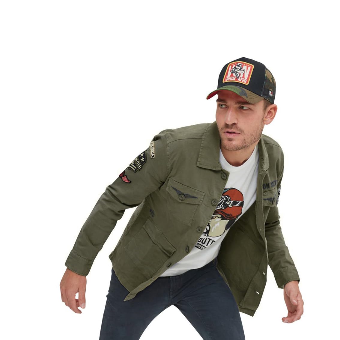 Chaqueta de algodón fina para hombre Rebel