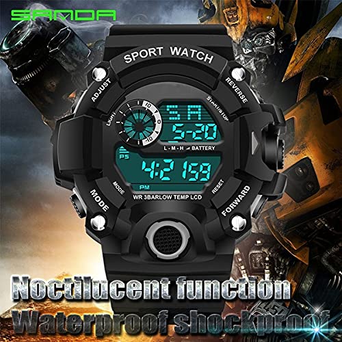 Acnos Digital Watch Shockproof Multi-Functional Automatic Black Color Strap Waterproof Digital Sports Watch for Men's… - Image 8
