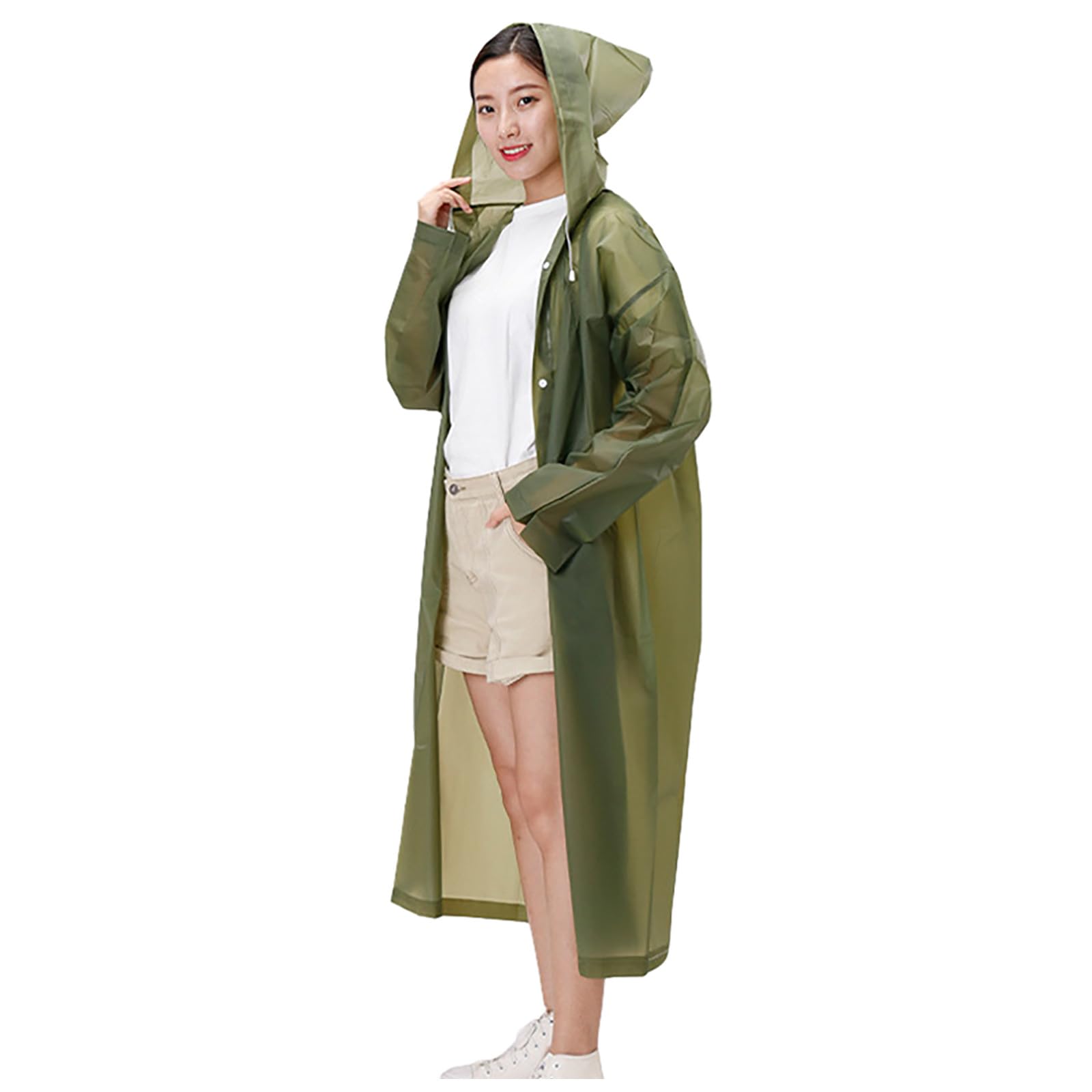 Poncho De Pluie Imperméable Adulte - Coupe-vent, Capuche | Pour Vélo, Randonnée, Moto | Homme Femme | Taille Unique Ajustable