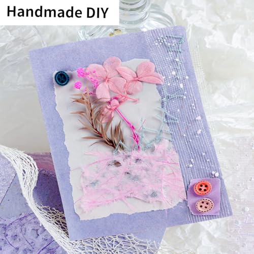 Fuzaizhi TSP-200 156 Pcs Textured Scrapbook Paper And Decorative Mesh Fabric thumb #3