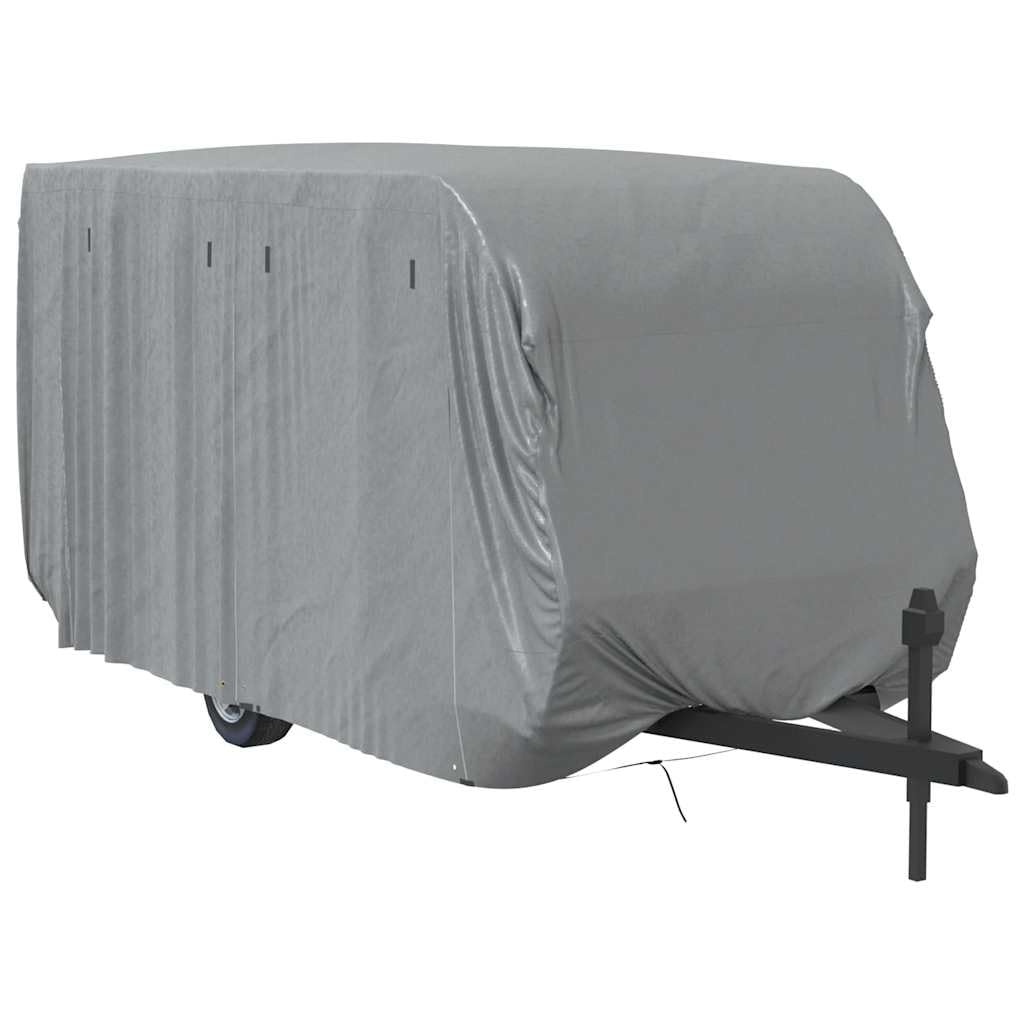 vidaXL Telo per Roulotte Grigio 460x250x220 cm in Tessuto Non Tessuto, Copertura per roulotte da Viaggio, Copertura per roulotte da Campeggio, Protezione per roulotte