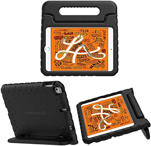 MoKo Case Fit iPad Mini 4 - Kids Shock Proof Convertible Handle Light Weight Super Protective Stand Cover Case Fit iPad Mini 4 2015 Tablet, Black