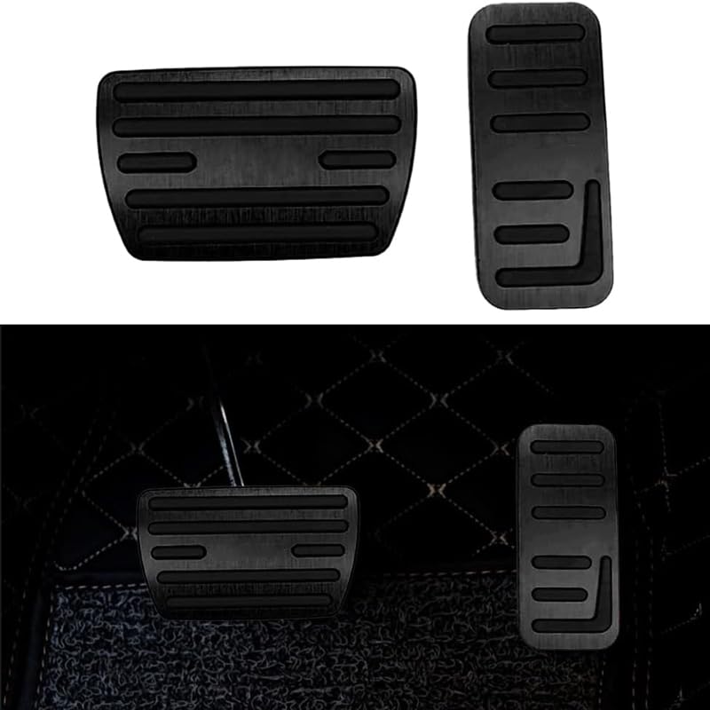 XITER 2pcs Non-Slip Gas Brake Foot Pedal Pads Aluminium No Drilling Brake and Accelerator Pedal Covers for Honda HRV 2023 2024 2025 2026 Accessories(