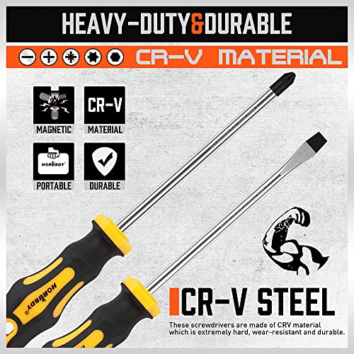 Horusdy 43-Piece Screwdriver Set, Include Phillips, Slotted, Pozidriv, Hex, Torx, And Magnetizer Demagnetizer Precision Screwdriver Set For Tools For Men #TOP4