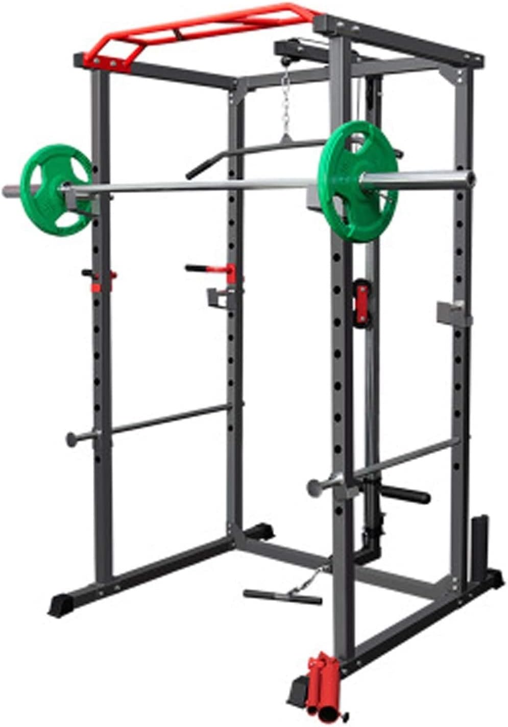 IIPOSAQQ Power Cage - Comfortable Multifunctional Barbell Training Equipment