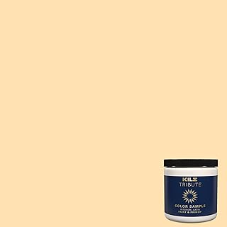 KILZ TRIBUTE Paint & Primer, Interior, Color Sample, Golden Feather, 8 O...