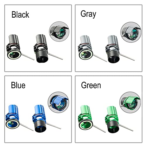 Sharrow Archery Bow Sight Compound Bow Scope Sight Single Pin 2X 4X 6X 8X Lens Optical Fiber Sight Hunting Accessory With Sunshade (8X, Blue) #TOP3