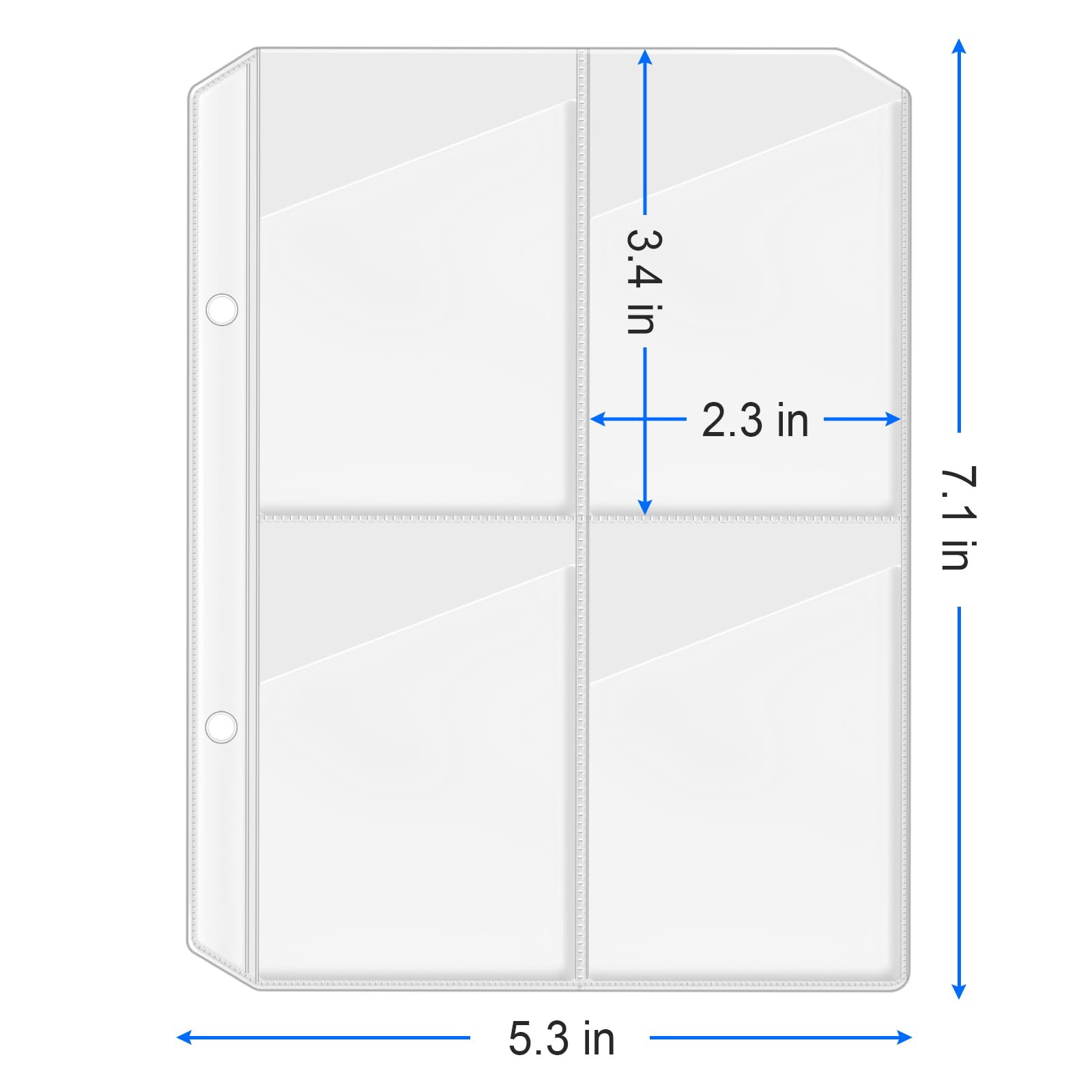Amazon.com: CollectHall 12 Pack Card Sleeves for Yoto Card Case, Hold 96  Cards and Fit 2 Rings Card Holder, Card Case, Card Binder, Card Binder  Sleeves : Office Products