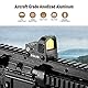 ESSLNB Red Dot Visier Airsoft Scope 2MOA 12 Helligkeitsstufen Voll multivergütetes Prisma Wasserdicht Stoßfest mit 20mm/22mm Weaver/Picatinny Schienenmontage und Objektivabdeckungen für die Jagd