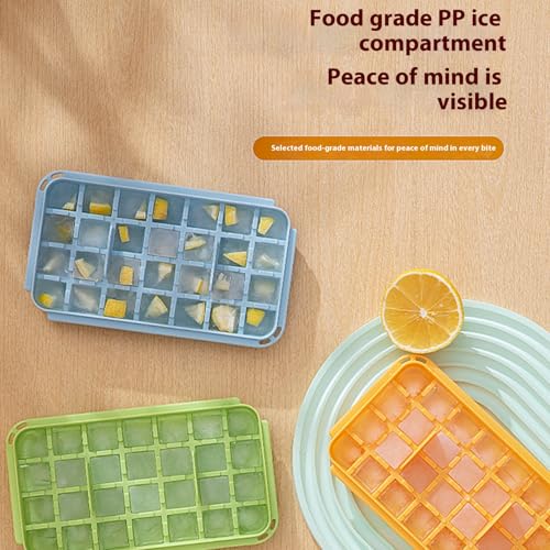 Bandeja para hacer hielo con contenedor, silicona, 30+ cubos miniatura 4
