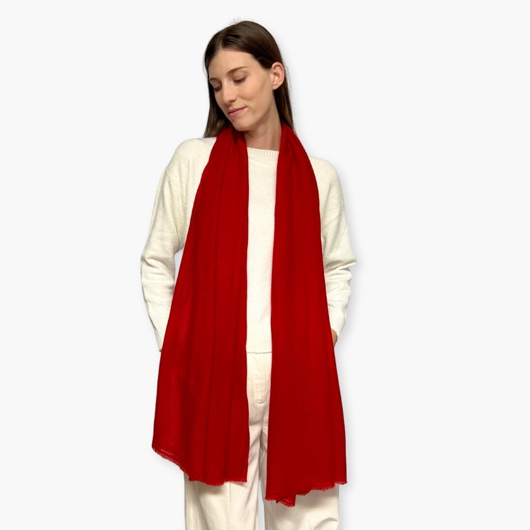 Humble Hilo Mongolian Cashmere Scarf, Twill Ultra Soft Warm Winter Shawl or Wrap for Women and Men with Classic Twill Weave - Image 3