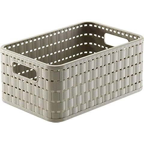 Rotho Country Aufbewahrungskiste 4l in Rattan-Optik Cover
