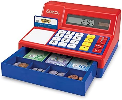 Learning Resources Pretend & Play Calculator Cash Register with Canadian Currency - 73 Pieces, Ages 3+ Kids Cash Register,, Pretend Play Money for Kids 2 51tXSWnjoLL. AC