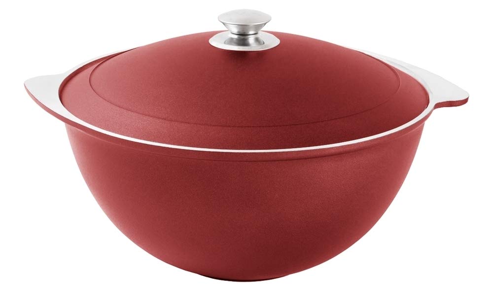 Kukmara Kasan Aluguss rot Asien Wok Topf KazanTatarskij Kasan 9 Liter für Plow