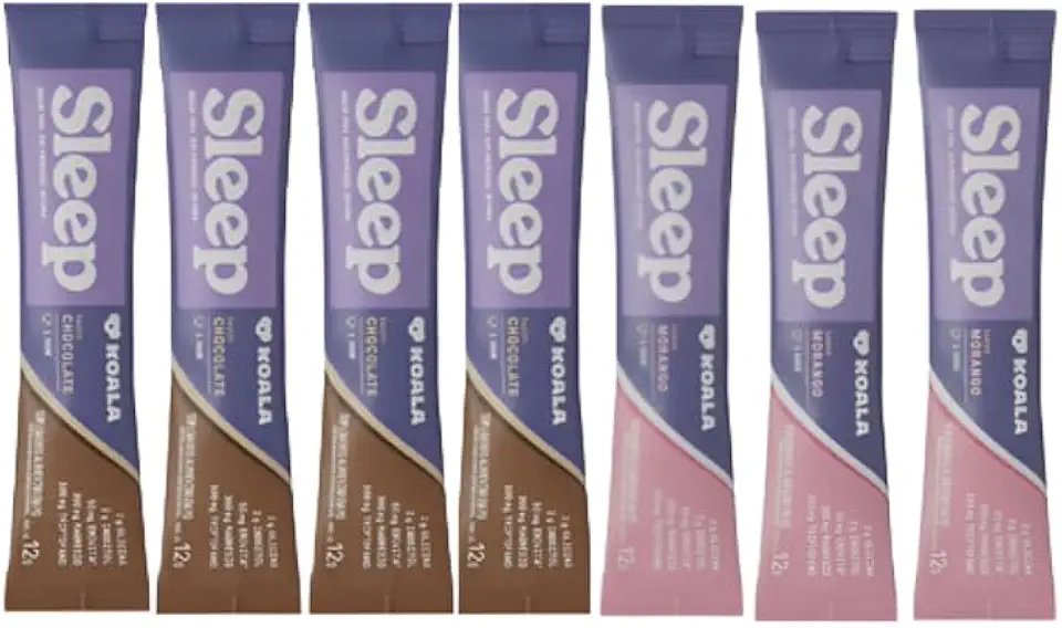 Koala Sleep Kit de 7 Sachês (4 Chocolate e 3 Morango)