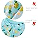 UMELOK Baby-Badeanzug, einteilig, Unisex, UV-Schutz UPF 50+, mit Capeline und langen Ärmeln, schnelltrocknend (3-24 Monate), Sommerananas, 9-12 Monate