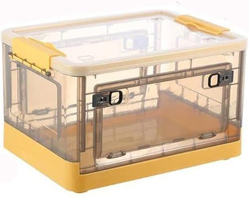 DANN - Caja de almacenamiento plegable con tapa organizador de plástico multifunción para juguetes libros cocina baño