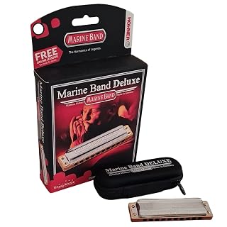 Harmonica HOHNER Marine Band Deluxe 200520 G en Tonalité SOL - Les Beatles, Paul McCartney, John Lennon, RIngo Starr, George Harrison