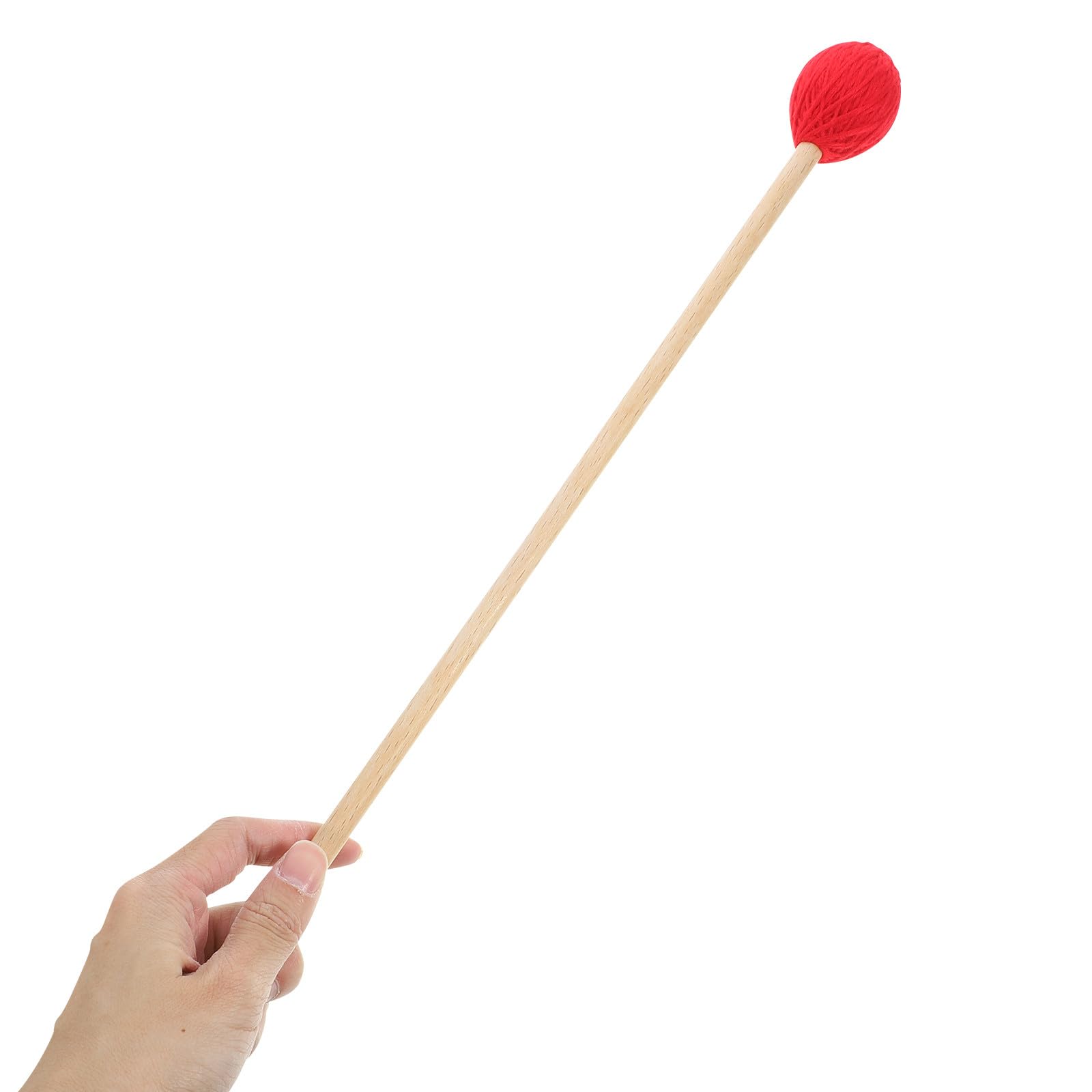 Mazos de Marimba Mango de Madera de Arce, Baquetas para Percusión en Par, Cabezal Envuelto en Hilo Rojo, Accesorios para Instrumentos Musicales, Uso Profesional y Principiantes,