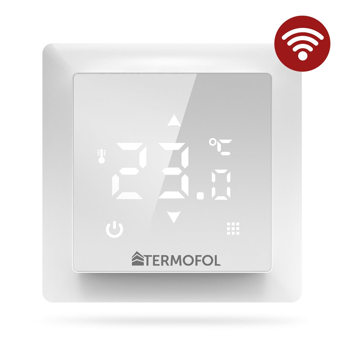 Termofol Elektryczne ogrzewanie podłogowe folia grzewcza 230 V – z termostatem H6 WiFi – moc 220 W/m2 – powierzchnia 3 m² – ogrzewanie podłogowe, kompletny zestaw do ogrzewania podłogowego, ściennego