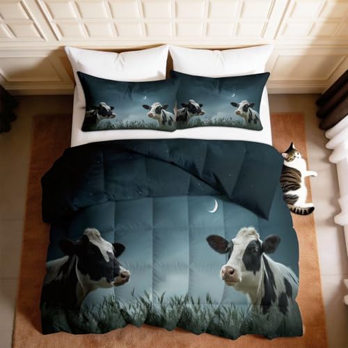 Edredón 135x200 cm de microfibra lavable con 2 fundas de almohada gris 4