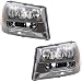 Driver and Passenger Headlights Headlamps Replacement for Chevrolet 25970915 25970914