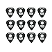 Everly Star Picks 351 Shape Delrin Guitar Picks .73mm 12 Pack Black