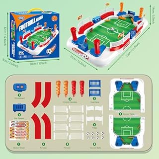Biliardino per Bambini – Mini Calcio Balilla 55x31cm con Campanello & Segnapunti, Giochi Bambino 4 5 6 7 8 9 10Anni, Regalo Bambino 4-10 Anni Maschio Natale & Compleanno