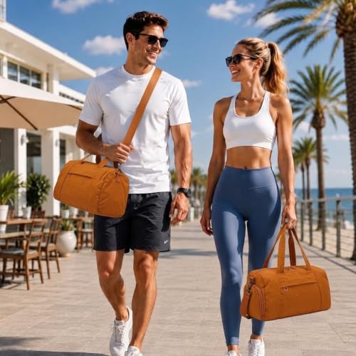 Image of PALAY Gym Bag Duffle Bag with Wet Dry Section and Slot for Women
