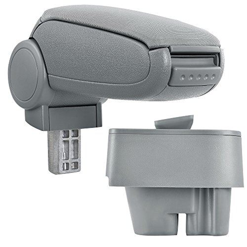 [pro.tec] Accoudoir central - avec compartiment - rembourré - textile - gris