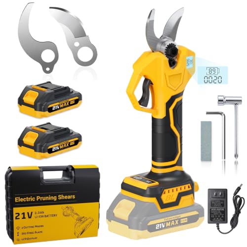 Image of Cordless Pruning Shears, 2.2 inch Inch Opening Electric Shears,2x2.0Ah Battery