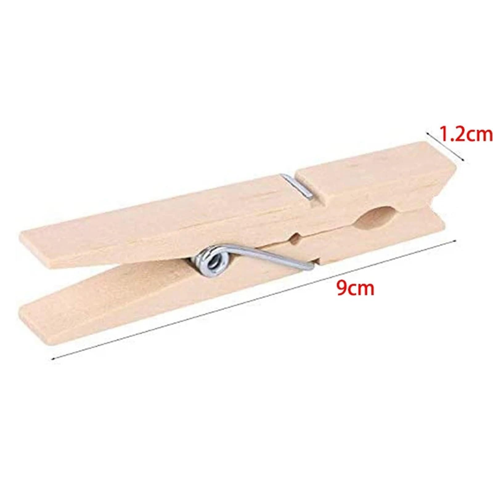 100 mollette grandi in legno resistenti per appendere i vestiti