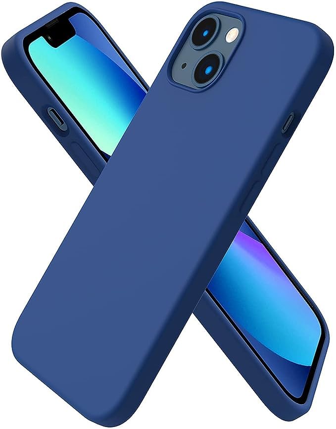 Image of Compatible with iPhone 15 Silicone Case, Slim Shockproof Protective Cover, Drop Protection and Camera Protection, MagSafe Compatible, Soft Microfiber Lining Inside (Royal Blue)