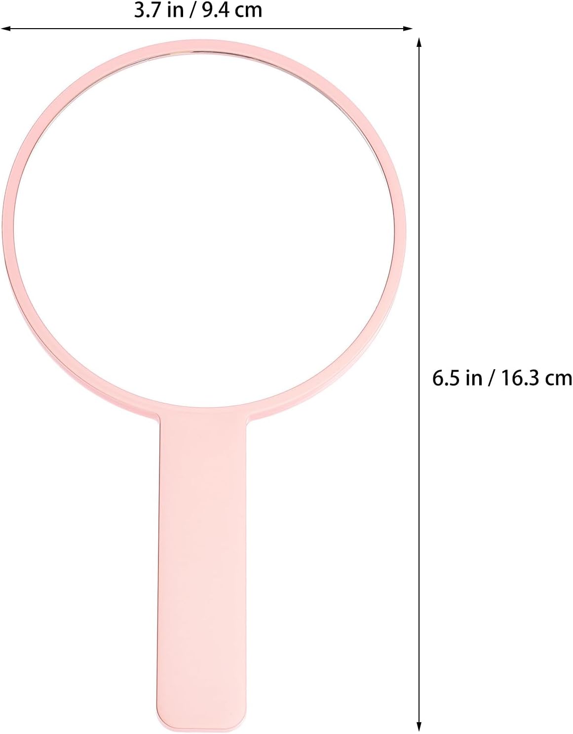 Vaguelly Portable Round Handheld with Handle Makeup Mirror for Travel image 2