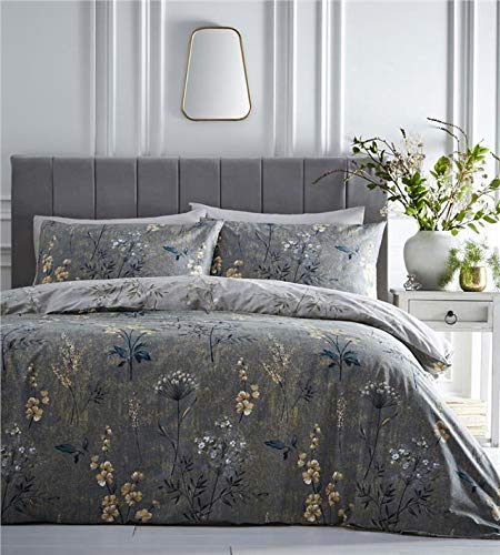 Image of Homemaker Duvet sets wild woodland flowers quilt cover & pillow cases bed set (Double)