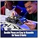 4D Build, DC Batman Retro Batmobile 3D Model Kit with Stand, Batman Collectibles & Desk Décor, Adult Puzzle, Building Toys, 202 Pieces, 3D Puzzles, Gift Ideas for Ages 12 & Up