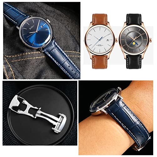 Correa de reloj SAAWEE para Omega Seamaster 300 marrón de 19 mm a 21 mm 6