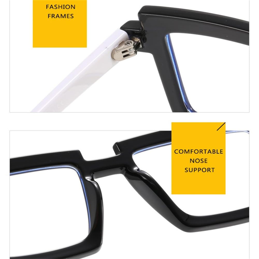 Retro prostokątne okulary ramka kobieta mężczyzna kwadratowe okulary