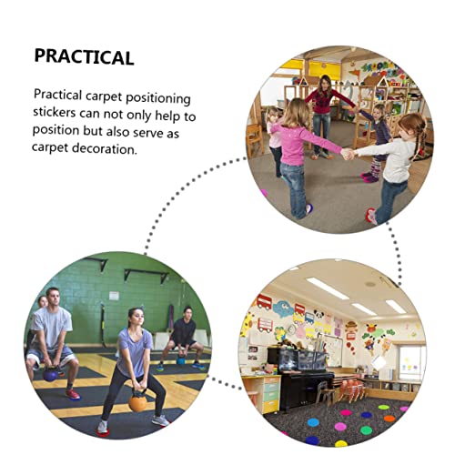 Plafope 50Pcs Mark Circle Stickers Decorative Rug Round Rugs Carpet Dot Spots For Classroom Kindergarten Classroom Must Haves Teacher Floor Markers Floor Spots Circles Carpet Spot #TOP7