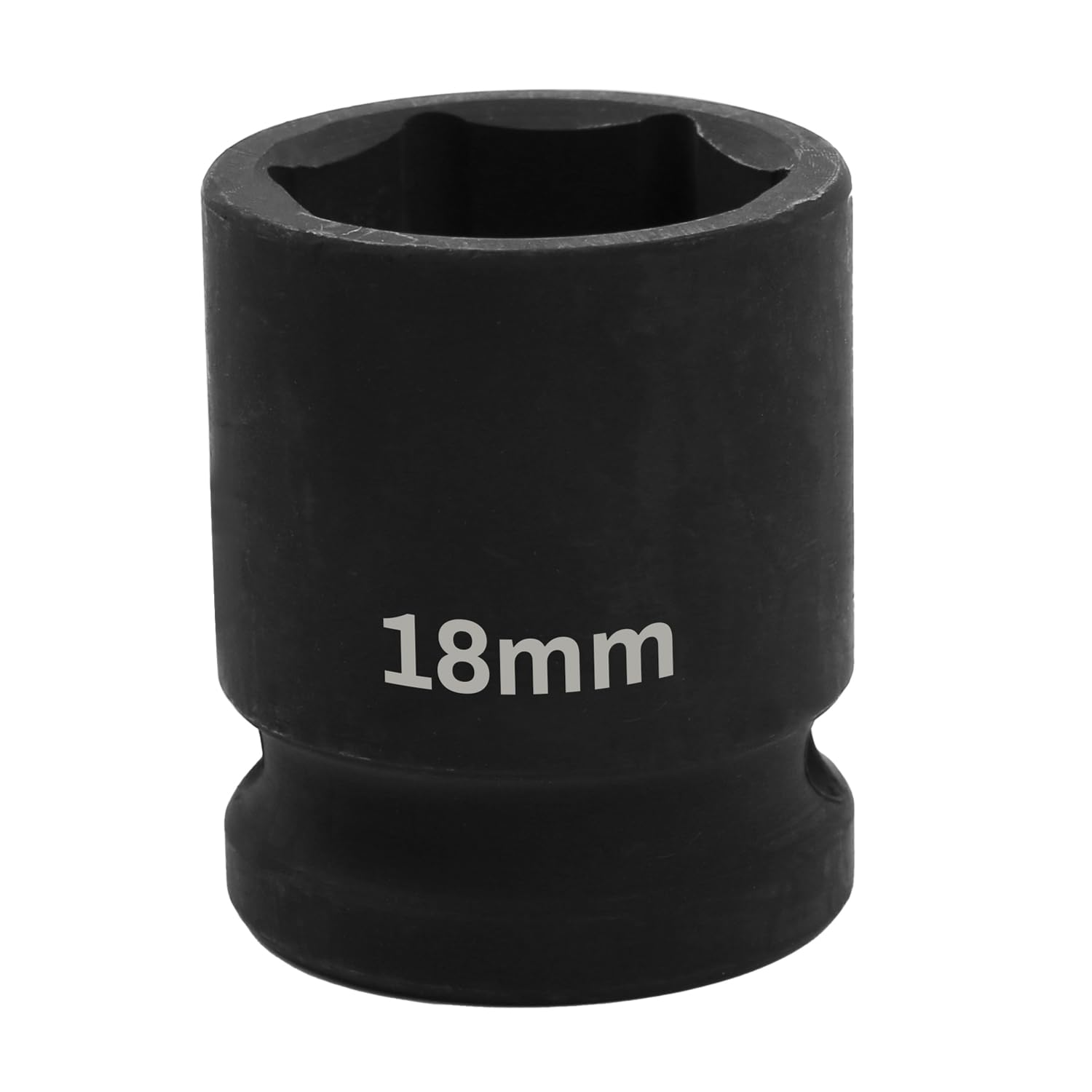 Uxney 1/2" Drive 18mm Impact Socket, 6 Point Chrome Molybdenum Steel (CR-MO) Heavy Duty Axle Nut Socket for Easy Removal of Axle, Wheel Hub, Lug Nuts