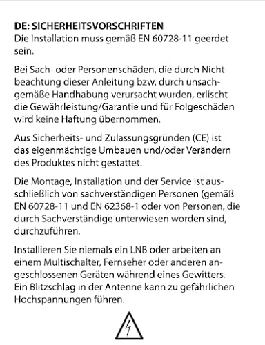 RED OPTICUM Single LNB 03H Digital HD 4K für Sat Schüssel, Sat Finder Kompatibel, Full HD/3D/UHD Unterstützung, Wasserdicht, LTE-Störschutz, Einfache Installation, Kompaktes Design