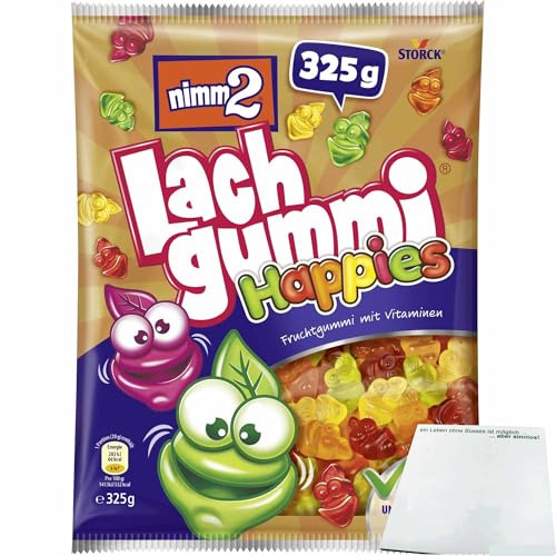 usy Bundle für nimm2 Lachgummi Happies (325g Packung) + usy Block