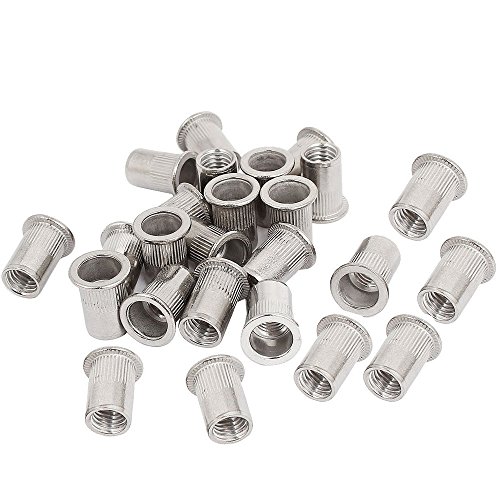 Sprite Science LT-1/4-20UNC-STEEL 30Pcs 1/4"-20 Stainless Steel Rivet Nuts Nutsert Threaded Rivet Insert Rivnuts 1/4-20Unc thumb #1