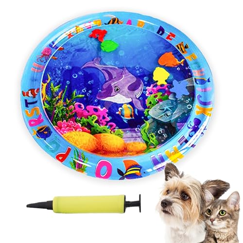 Swinizh Water Play Mat for Cats, Cat Water Play Mat for Indoor Cats, Water Mat for Cats Play, Pet Water Sensory Play Mat for Cats, Inflatable Water Playmat for Indoor Cats (#7) -  1